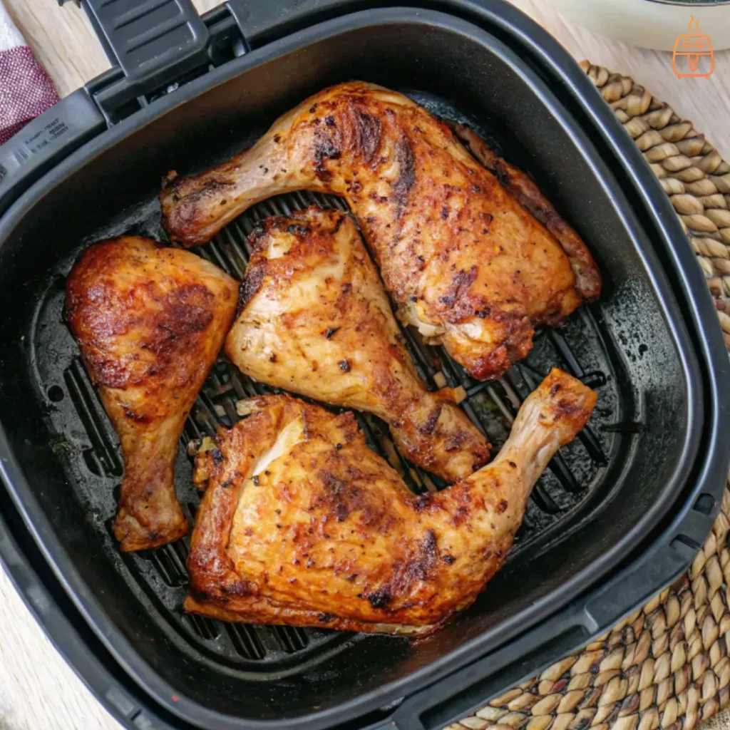 Knusprige Hähnchenschenkel im Airfryer: So einfach wird’s extra saftig!