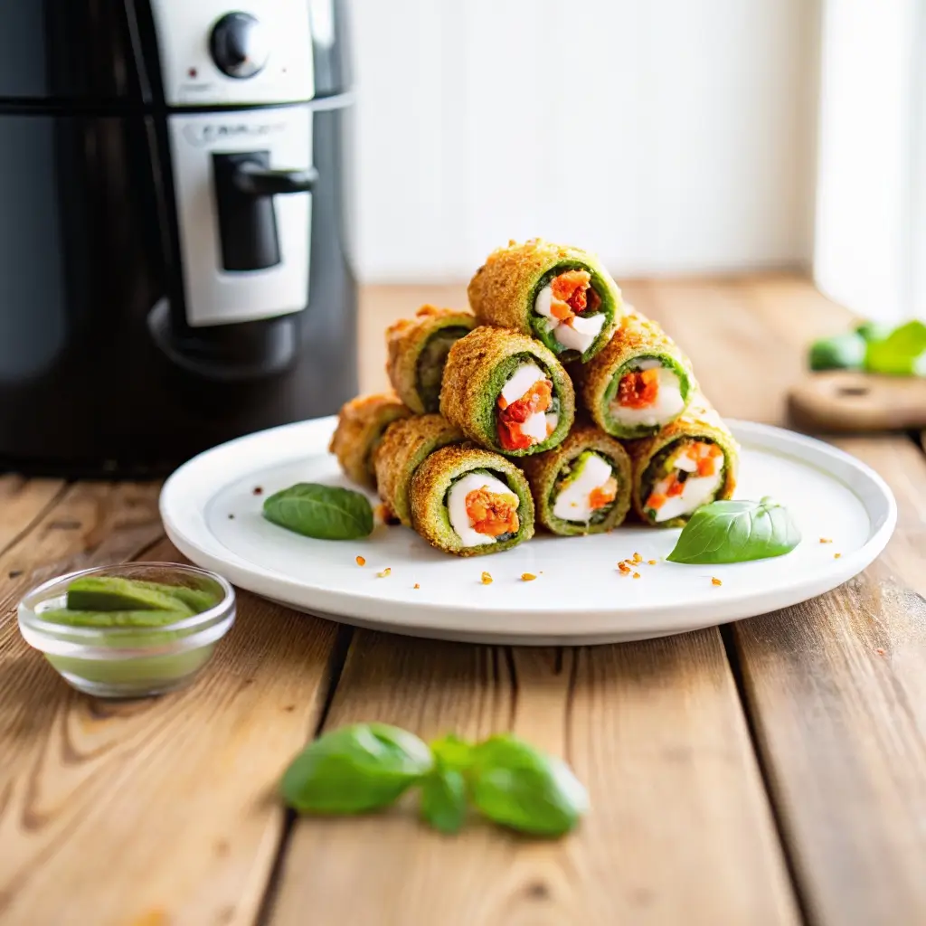 Zucchiniröllchen Airfryer