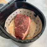 Die Zubereitung von Rumpsteak im Airfryer in der Heißluftfritteuse Schritt für Schritt.