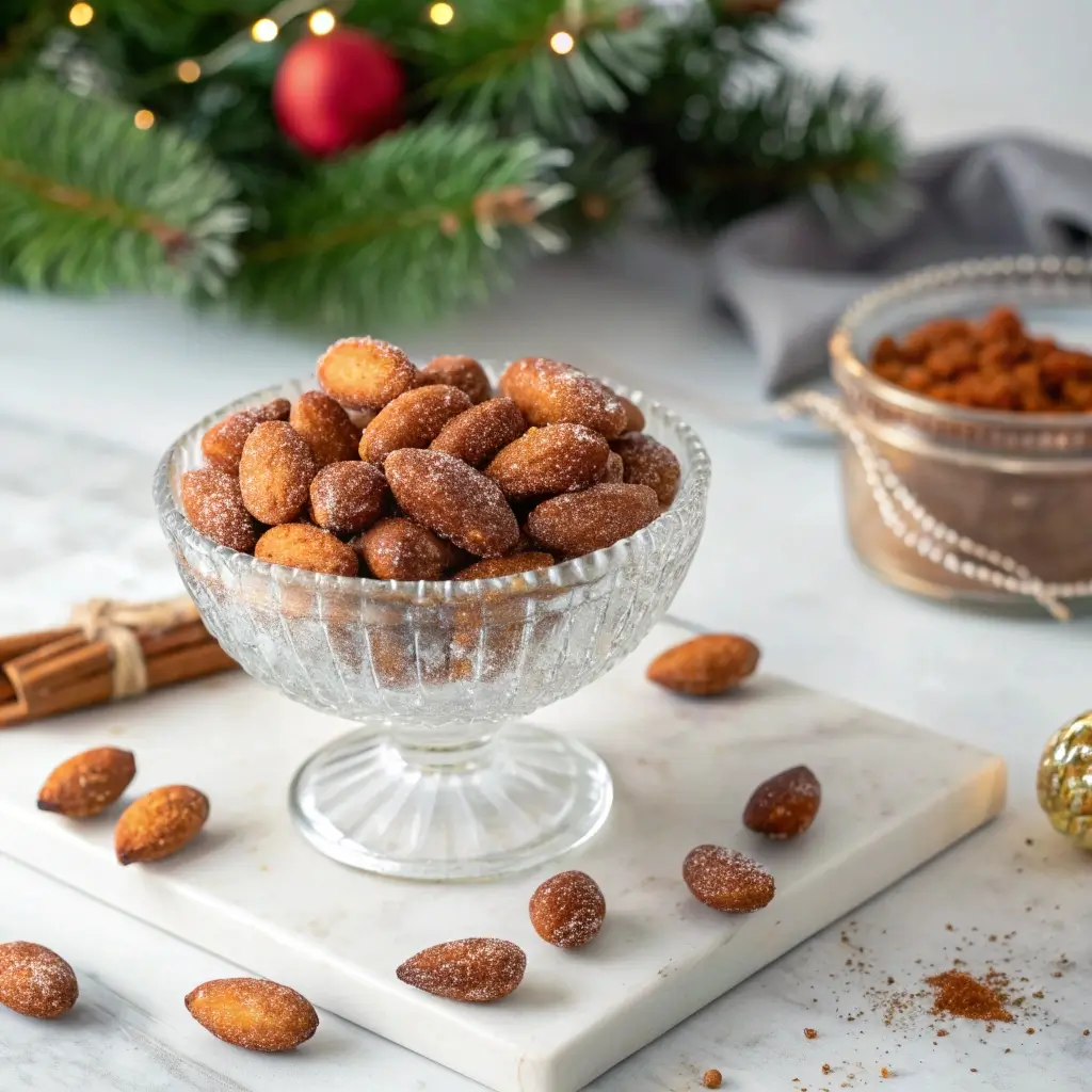 Gebrannte Mandeln – Der süße Abschluss, mit Zimt und Zucker bestäubt