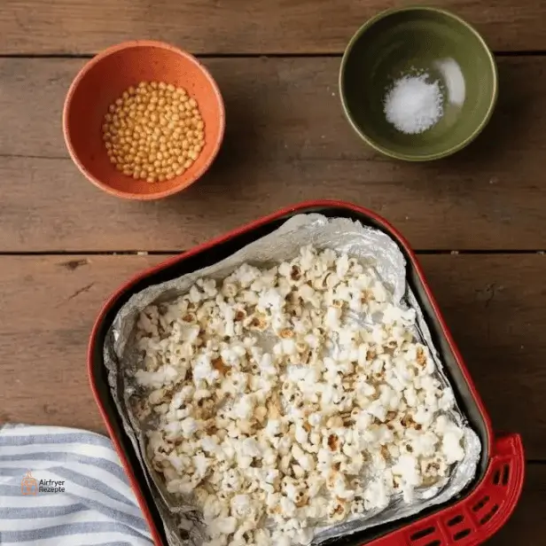 Knuspriges Popcorn aus dem Airfryer – das einfache 8-Minuten-Rezept.