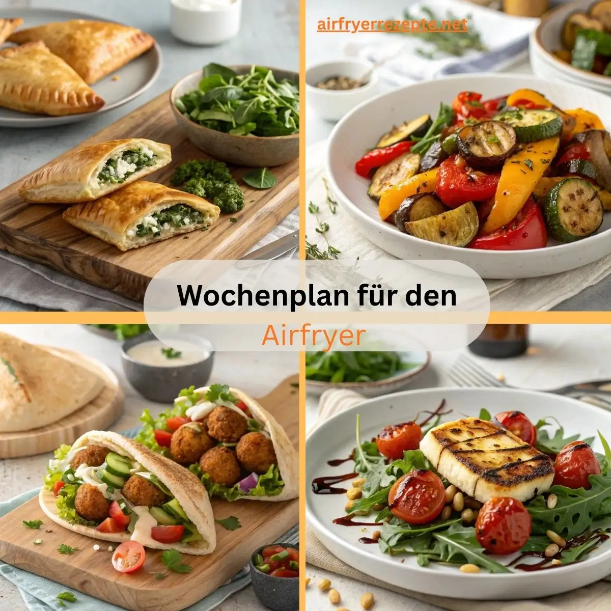 Wie plane ich einen vegetarischen Wochenplan für den Airfryer?