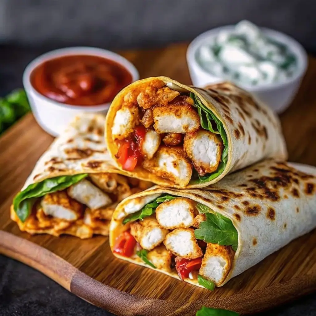 Knusprige Hähnchen-Mozzarella-Wraps aus dem Airfryer – Schnell, lecker und einfach!