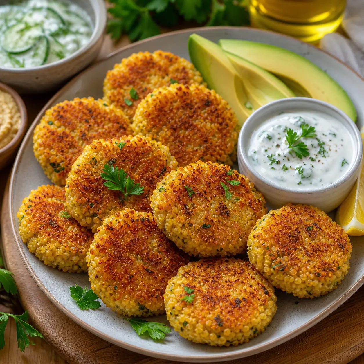 Knusprige Couscous Kartoffeltaler im Airfryer – Vegan, schnell & gesund